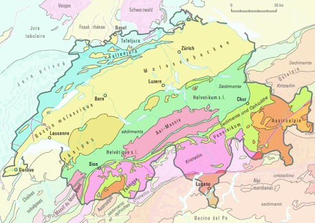 Carte géologique de la Suisse